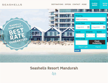 Tablet Screenshot of mandurah.seashells.com.au